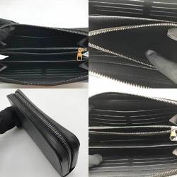 Louis Vuitton Zippy XL Monogram Eclipse Black Long Wallet LOUIS VUITTON M61698 Hand