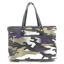 Christian Dior Dior Ansel Moulayle Tote Bag Camouflage Pattern Canvas DIOR Multicolor