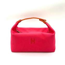 Hermes Bag Brid A Black GM Hibiscus Pink Multicolor Handbag Pouch H Embroidery Stripe Ladies Canvas HERMES