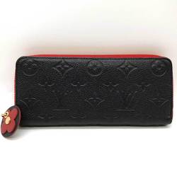 Louis Vuitton Long Wallet Clemence Monogram Empreinte Round Zip M63920 Flower Charm LOUIS VUITTON