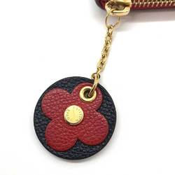 Louis Vuitton Long Wallet Clemence Monogram Empreinte Round Zip M63920 Flower Charm LOUIS VUITTON