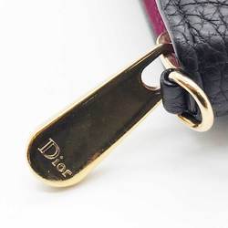 Christian Dior Dior Round Long Wallet Diorissimo Leather Black 31-MA-0176 ChristianDior