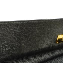 Hermes handbag Kelly 40 〇T stamp Ardennes black ladies