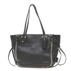 coach tote bag leather black