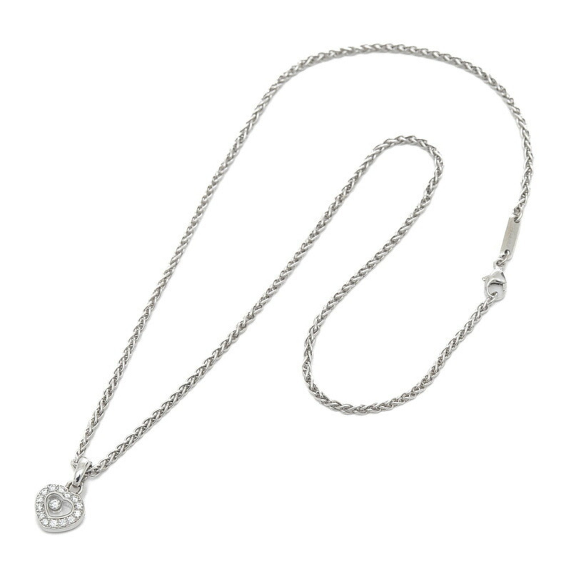 Chopard Happy Diamond Pendant Necklace Heart K18WG 79 1084