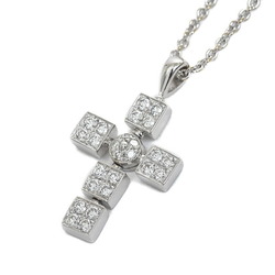 Bvlgari Lucia Latin Cross Necklace Diamond K18WG