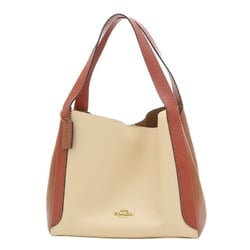 Coach Hadley Hobo Color Block Tote Bag Leather Ivory 76088