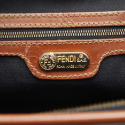 FENDI Pecan Handbag Boston Bag 259022 Brown Multicolor PVC Leather Women's