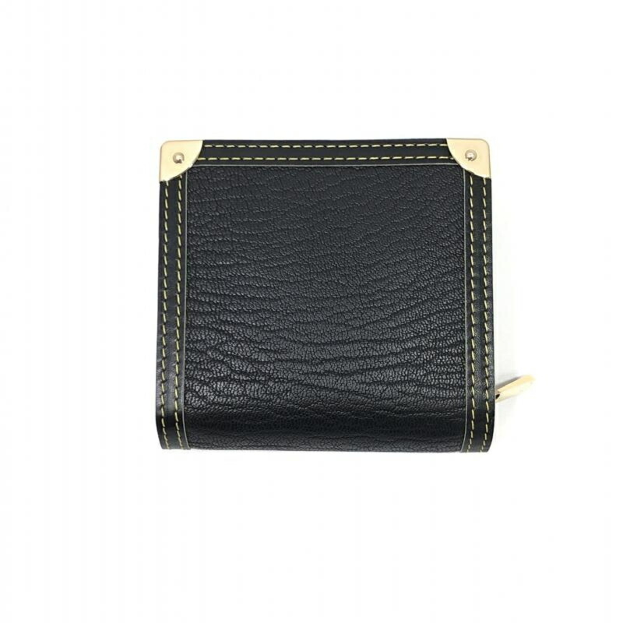 LOUIS VUITTON Suhari Compact Zip Wallet Black M91828 R-B Louis Vuitton