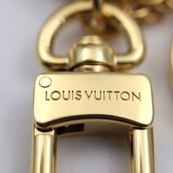 LOUIS VUITTON Spring Street Keychain M01187 Metal Gold Brown Pink White LV Monogram Flower Keyring Bag Charm Vuitton