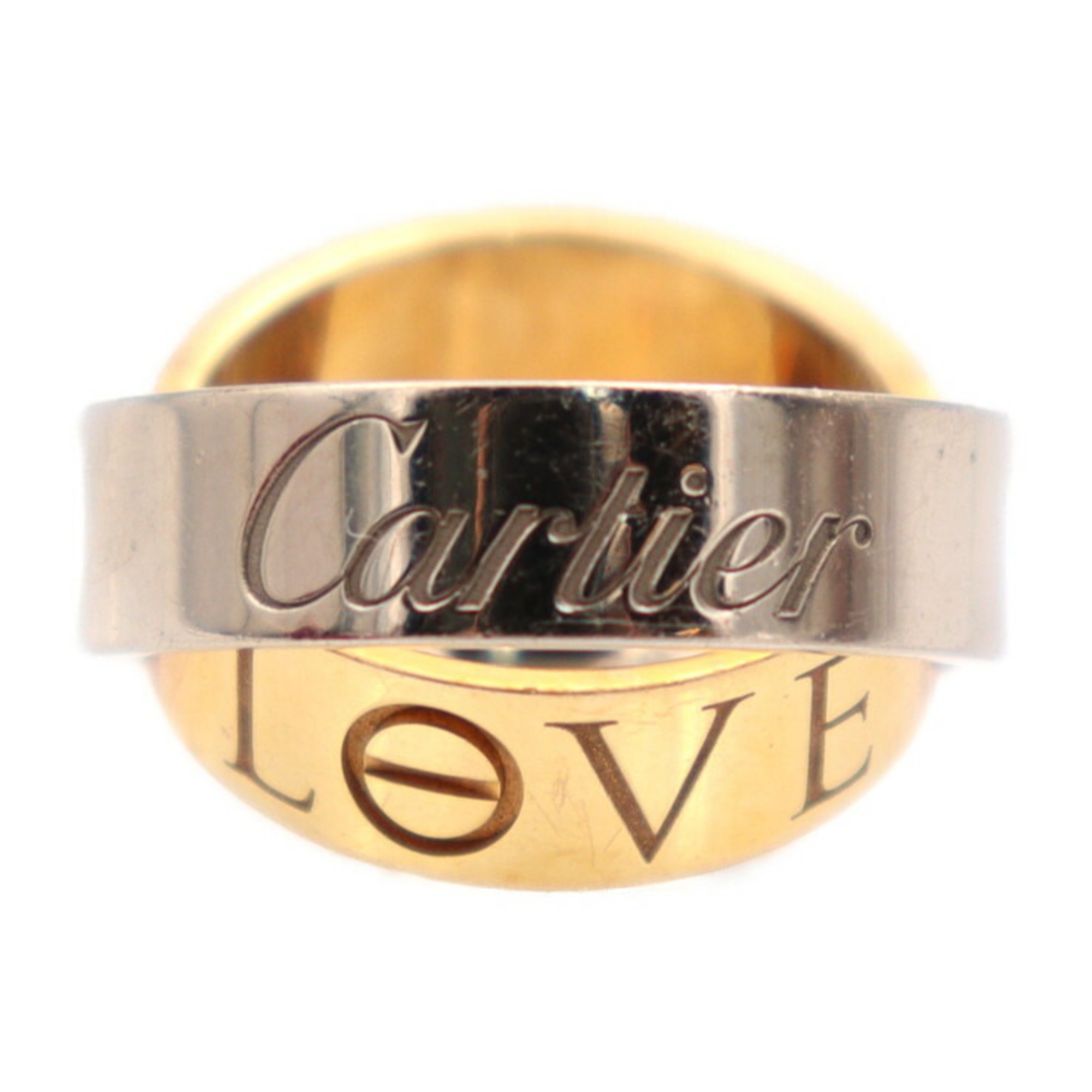 CARTIER Cartier Secret Love Ring LOVE B4065047 Notation Size 47 Au750 K18 WG White Gold PG Pink