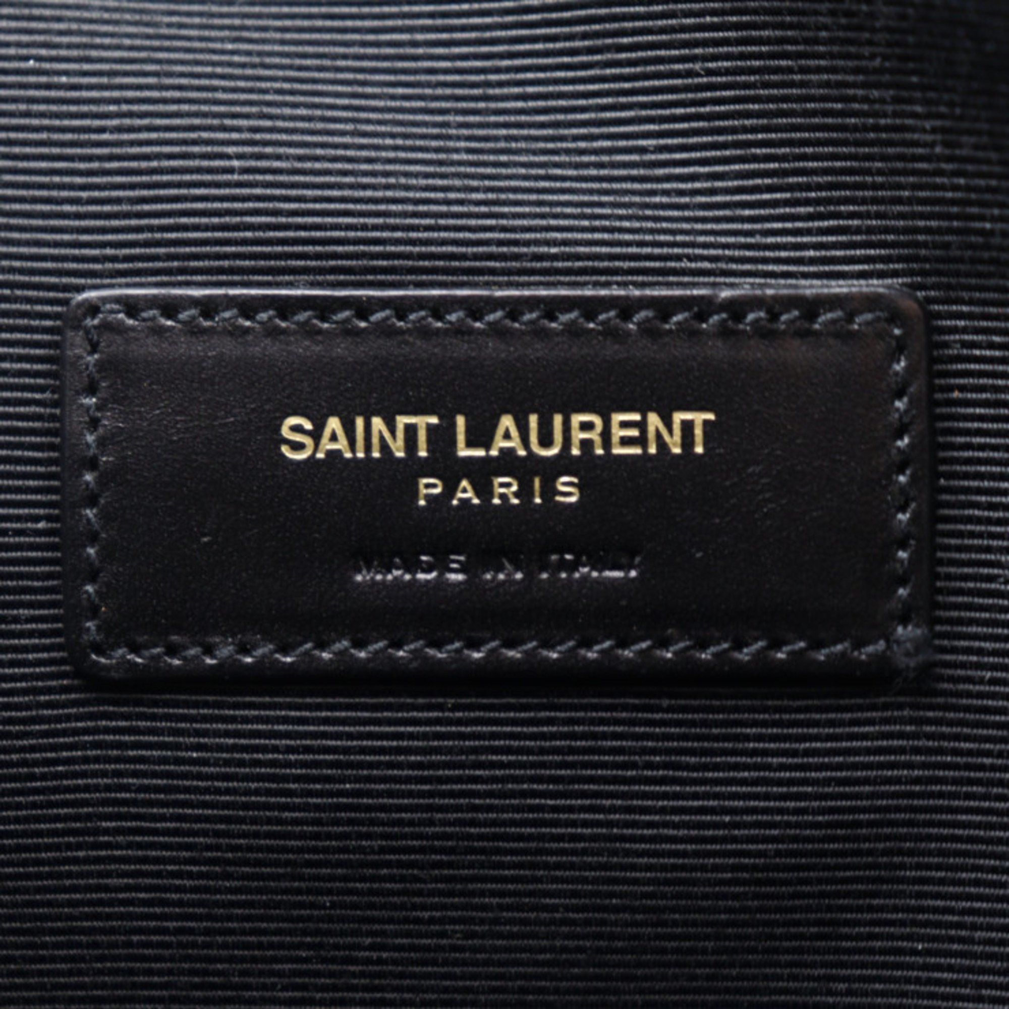 Yves Saint Laurent SAINT LAURENT PARIS Saint Laurent Paris Classic Toile Monogram Second Bag 378261 PVC Brown Clutch Pouch