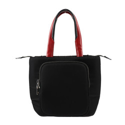 PRADA Prada Cargo Small Tote Bag Handbag 1BG270 Nylon Black Red Shoulder