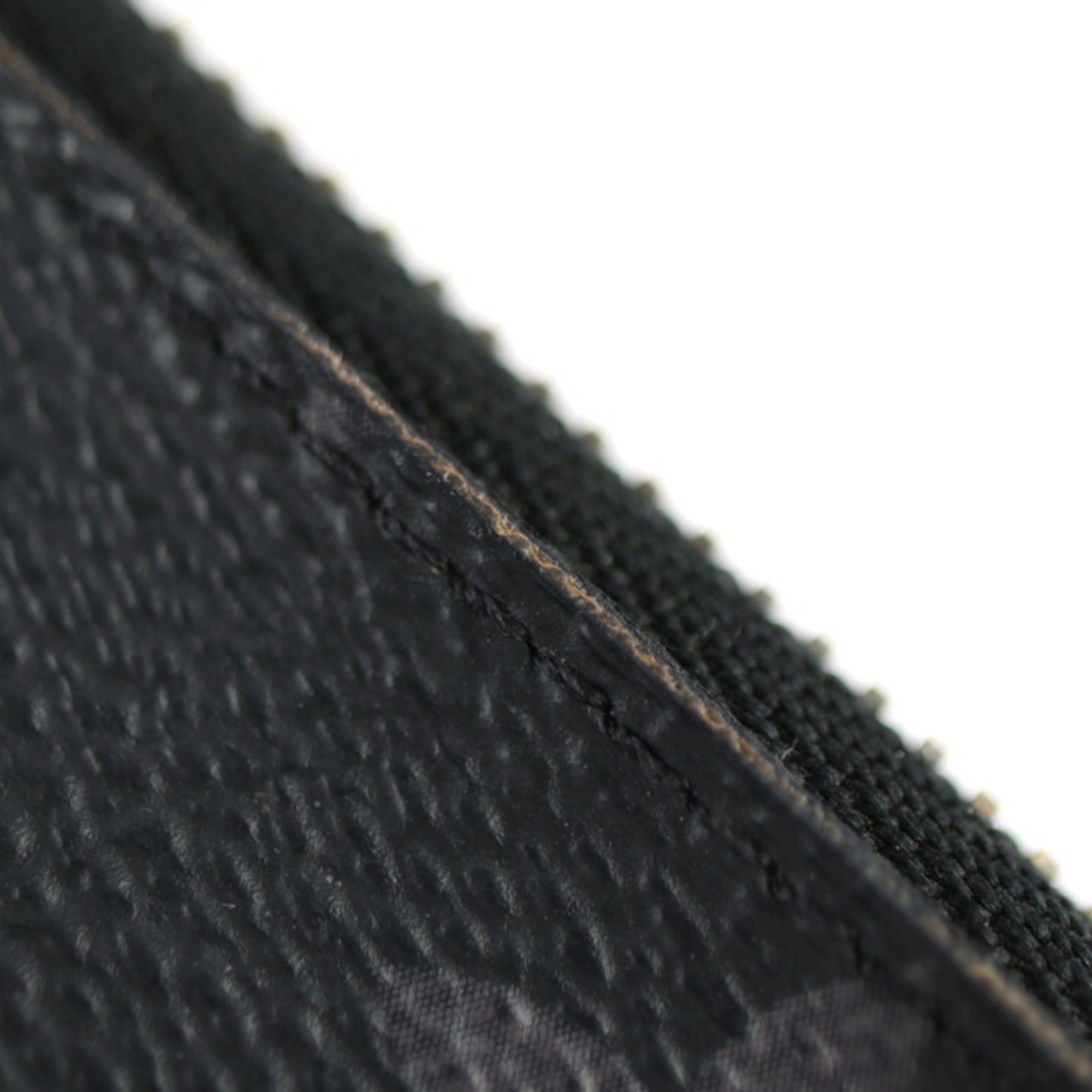 LOUIS VUITTON Louis Vuitton Pochette Cle Coin Case M80905 Monogram Eclipse Reverse Black Grey Purse
