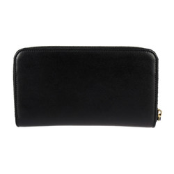 FENDI By the Way Long Wallet 8M0299 Leather Black Round