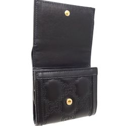 GUCCI Gucci Business Card Holder/Card Case Wallet 723799 Bifold Leather Black 180260