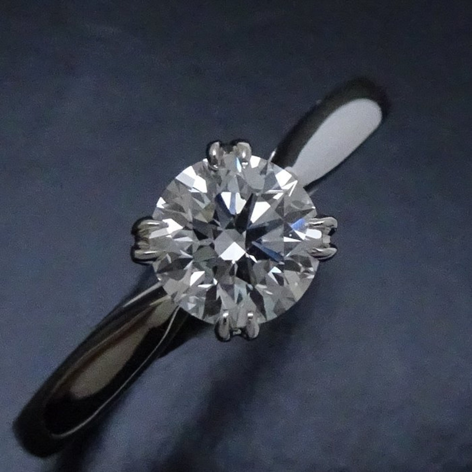 HARRY WINSTON Round Cut Solitaire Ring Single Diamond 0.50ct VVS2.F.3Excellent RGDPRD005NSS Pt950 Platinum 291416