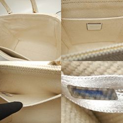 JIMMY CHOO Pegasi S CXH211 Handbag Star Studded Canvas x Leather NATURAL 251552