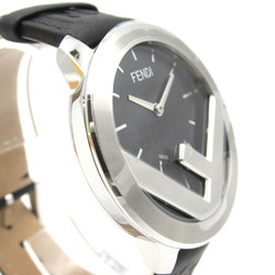 FENDI Ehuise Fendi Wrist Watch FOW972A17OF0ABB Quartz Black Silver Stainless Steel leather FOW972A17OF0ABB