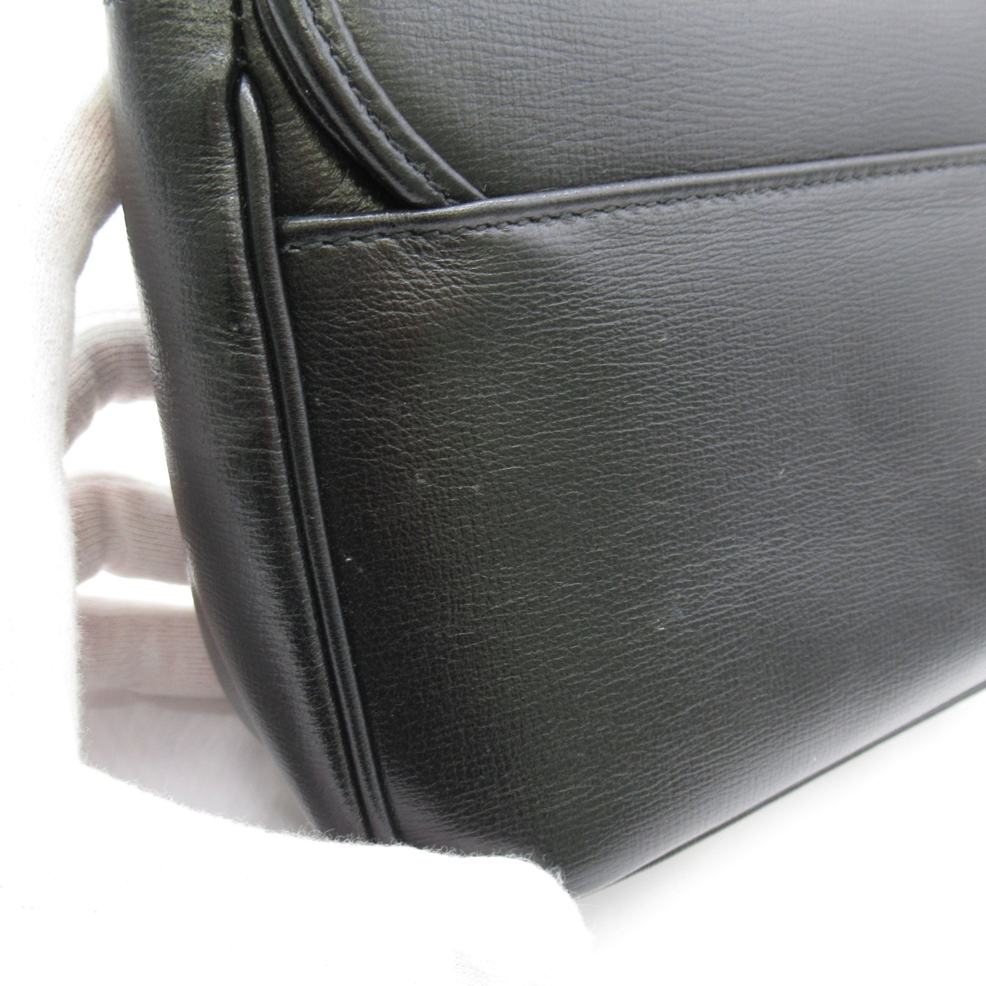 GUCCI ChainShoulder Bag Black leather 576423
