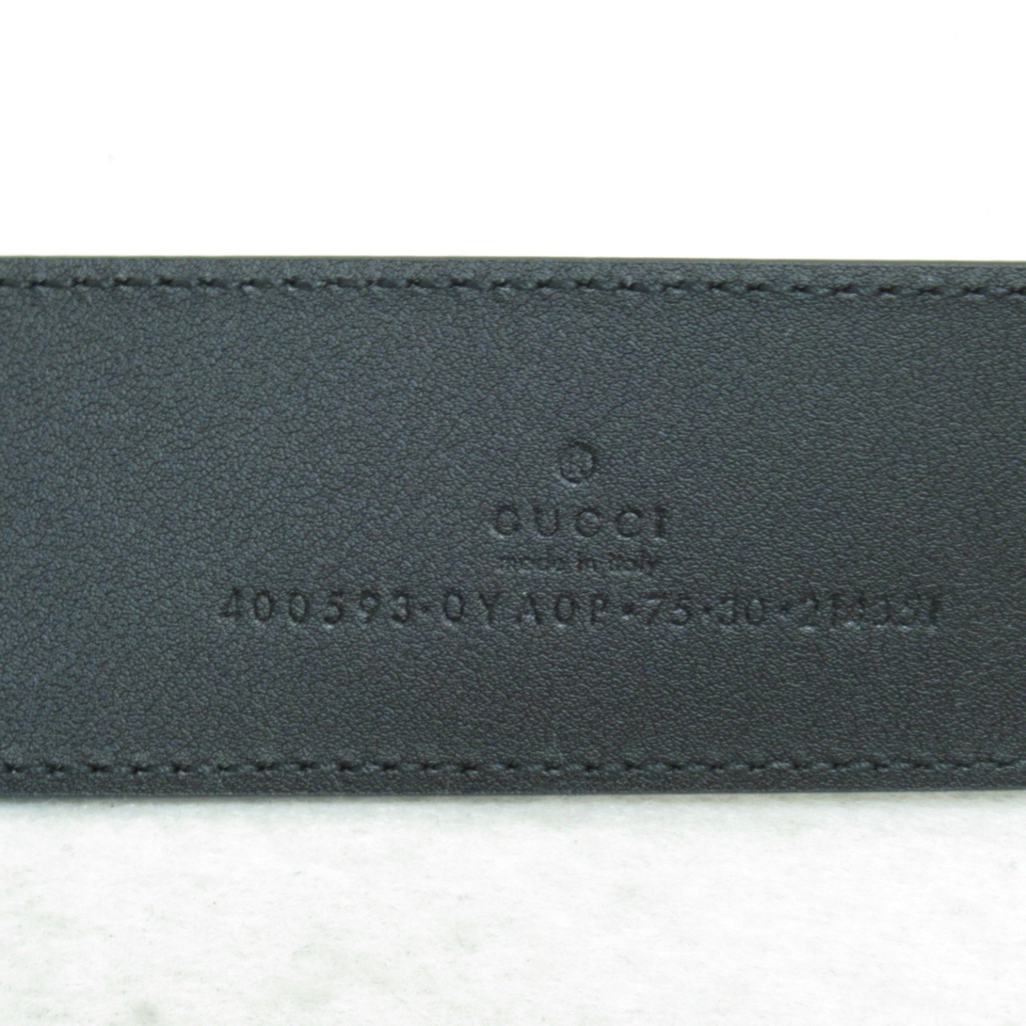 GUCCI belt Black leather 4005930YA0P100075