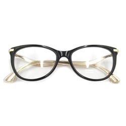 JIMMY CHOO Date Glasses Glasses Frame Black Gold Stainless Steel Plastic 258 807(54)