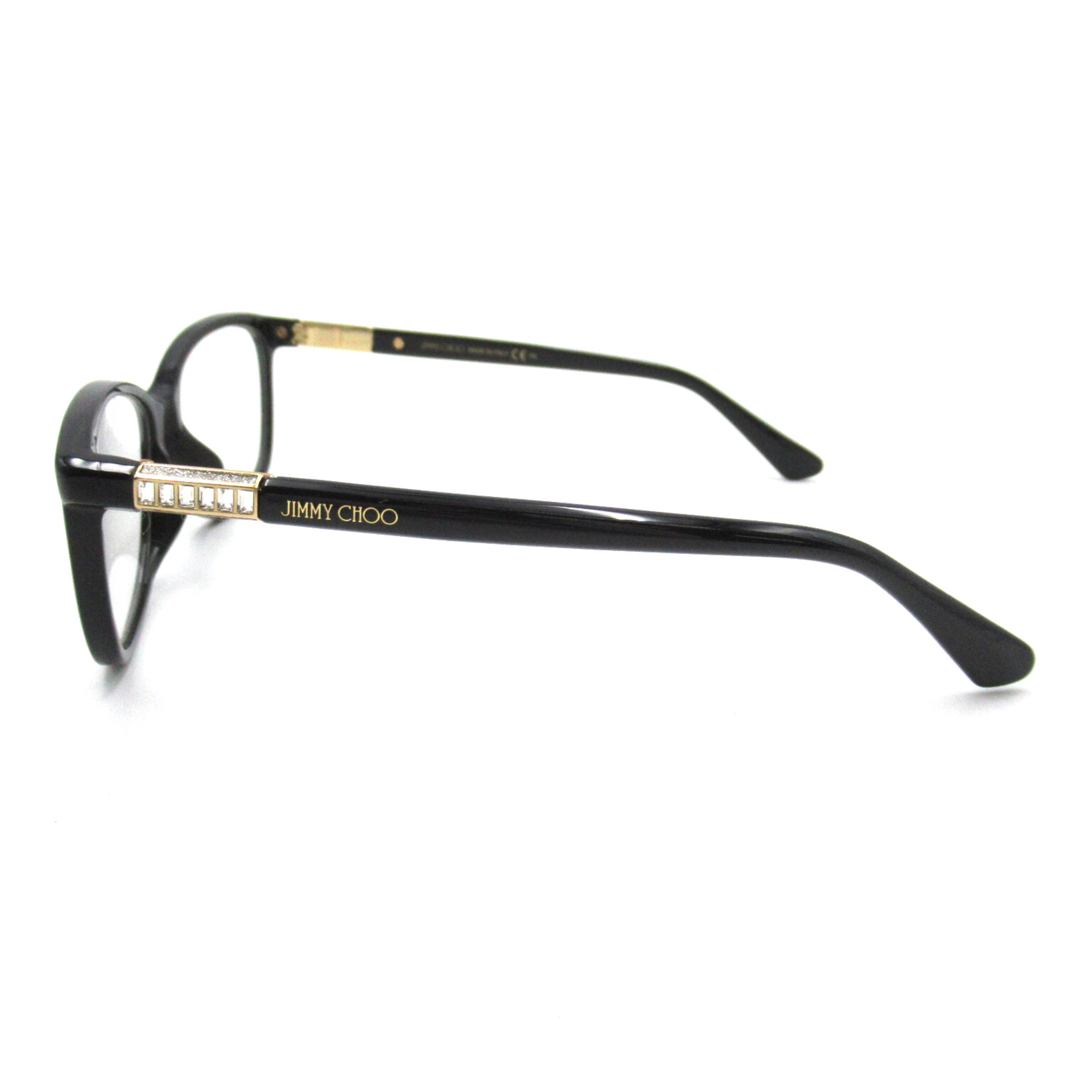 JIMMY CHOO Date Glasses Glasses Frame Black Plastic 280 P4G(49)