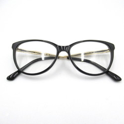 JIMMY CHOO Date Glasses Glasses Frame Black Gold Stainless Steel Plastic 379 807(54)