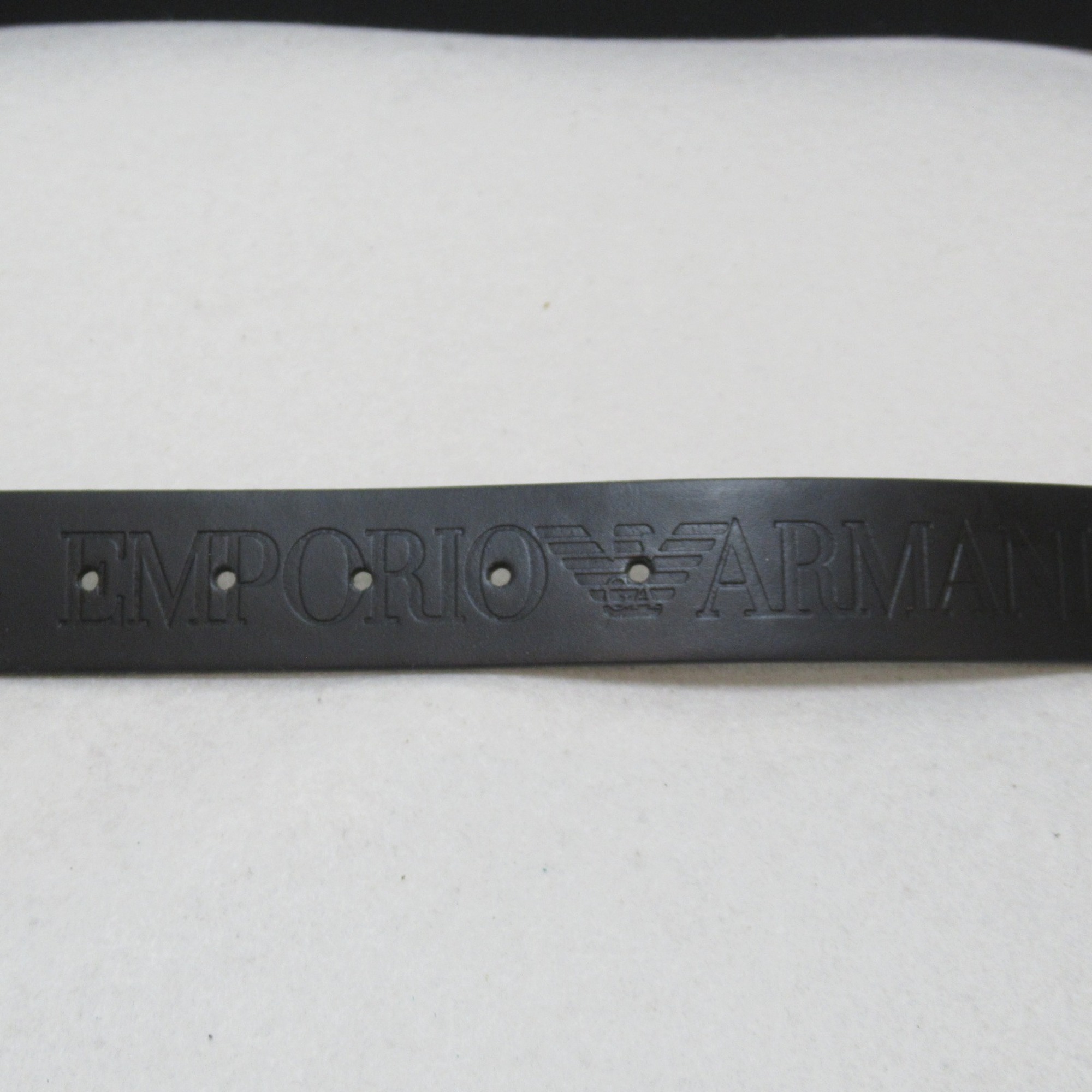 ARMANI belt Black leather Y4S260YEZ8E8000195