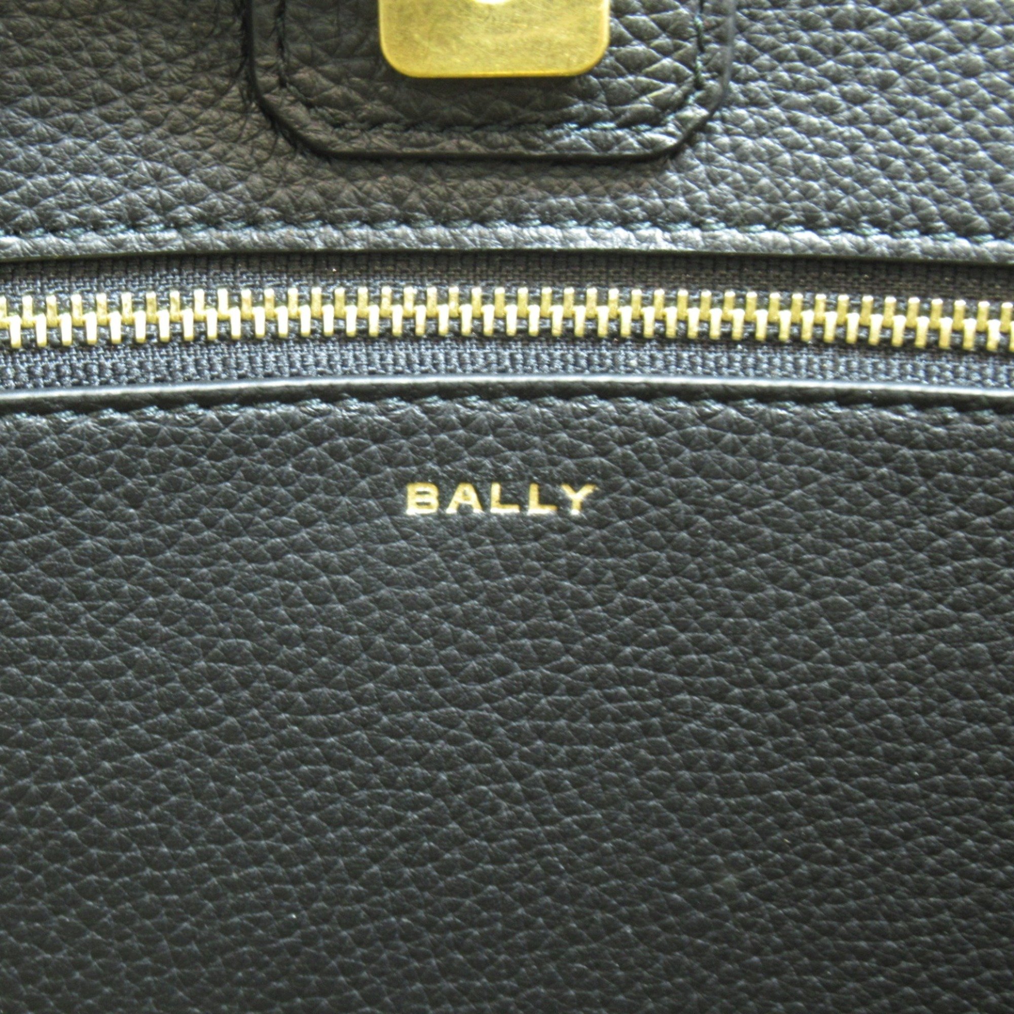BALLY Tote Bag BAR KEEP ON NS Black Brown sand Fa Brique leather 6304710