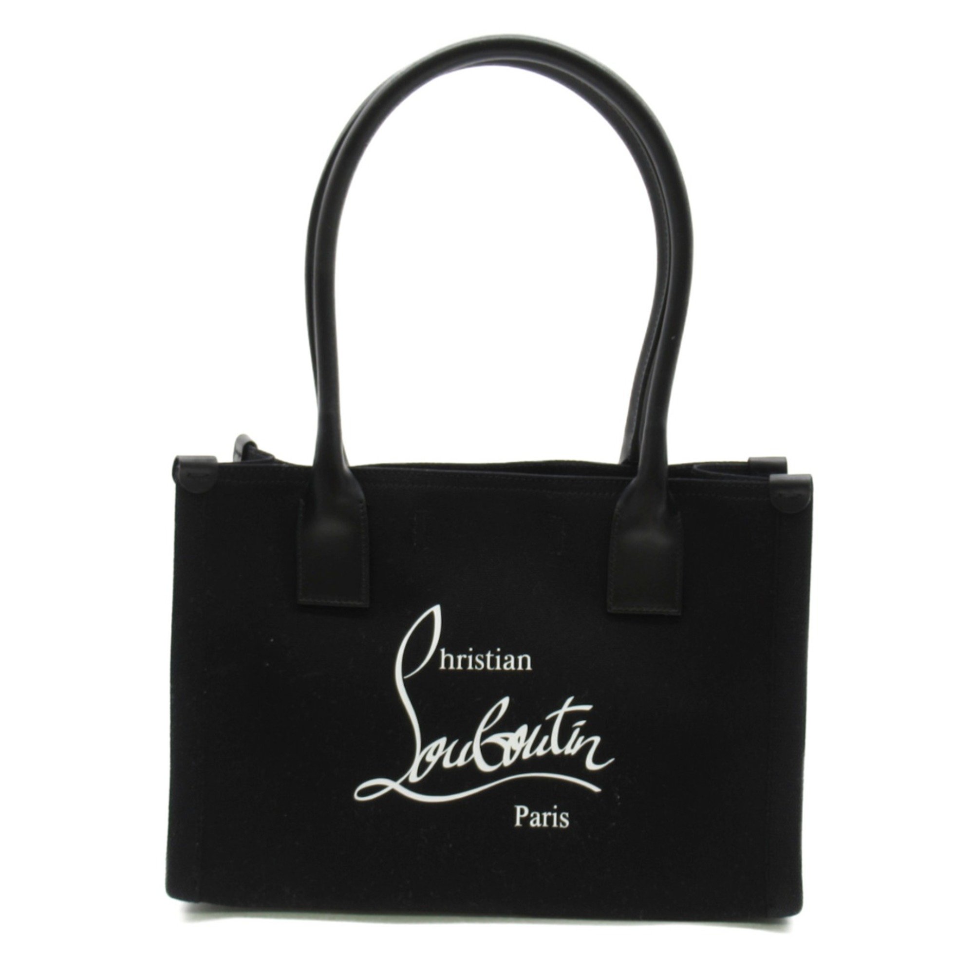 Christian Louboutin Tote Bag EW Small Black Fa Brique leather 32352335318