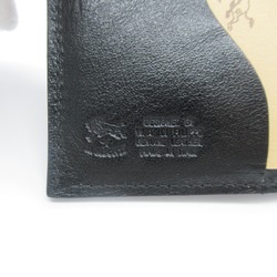IL BISONTE Three-fold wallet Black leather SMW036BK110