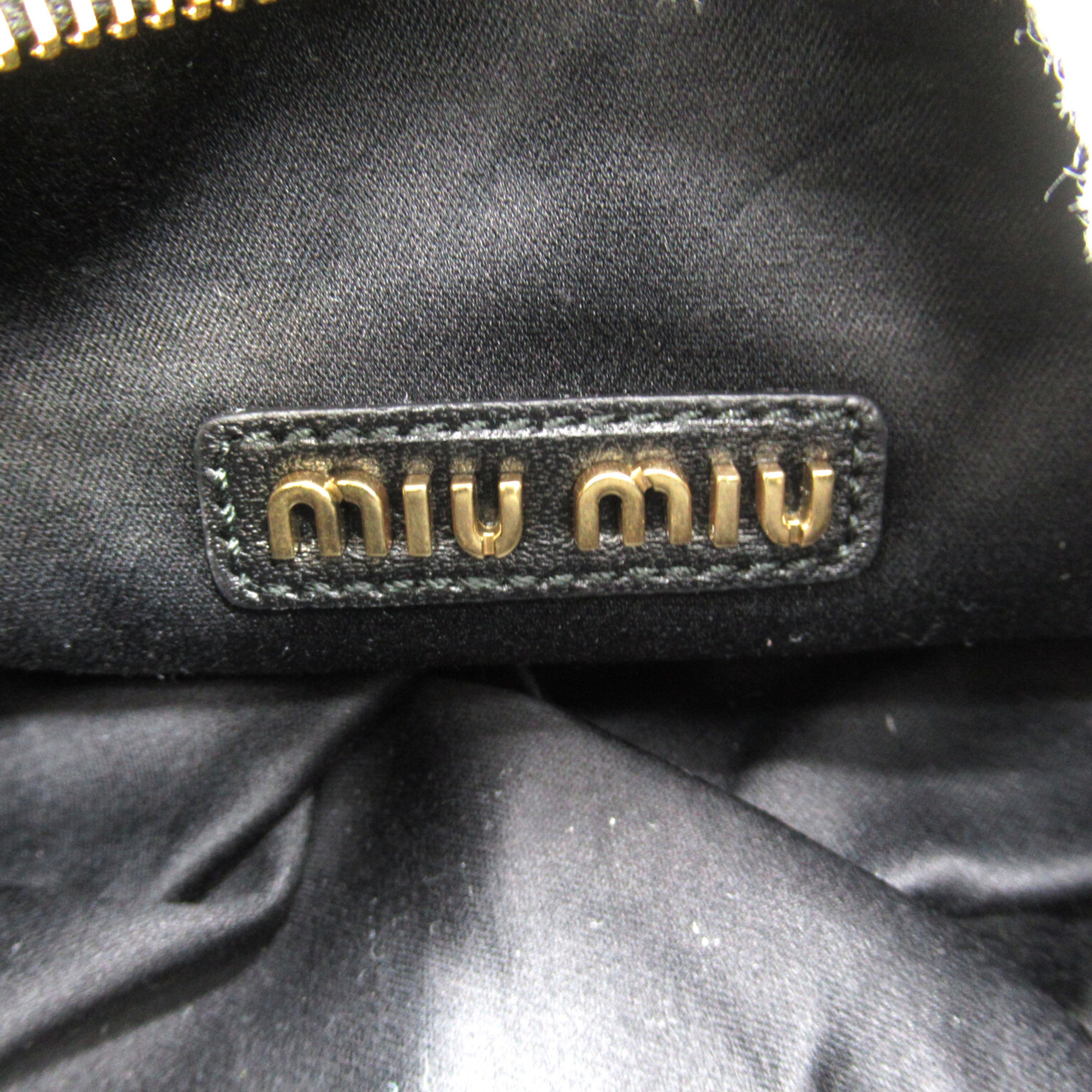 Miu Miu 2wayShoulder Bag Black leather 5BP078N88F0002