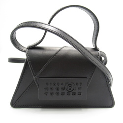 MM6 Mini Shoulder Bag Black leather SB6ZI0009P6189T8013