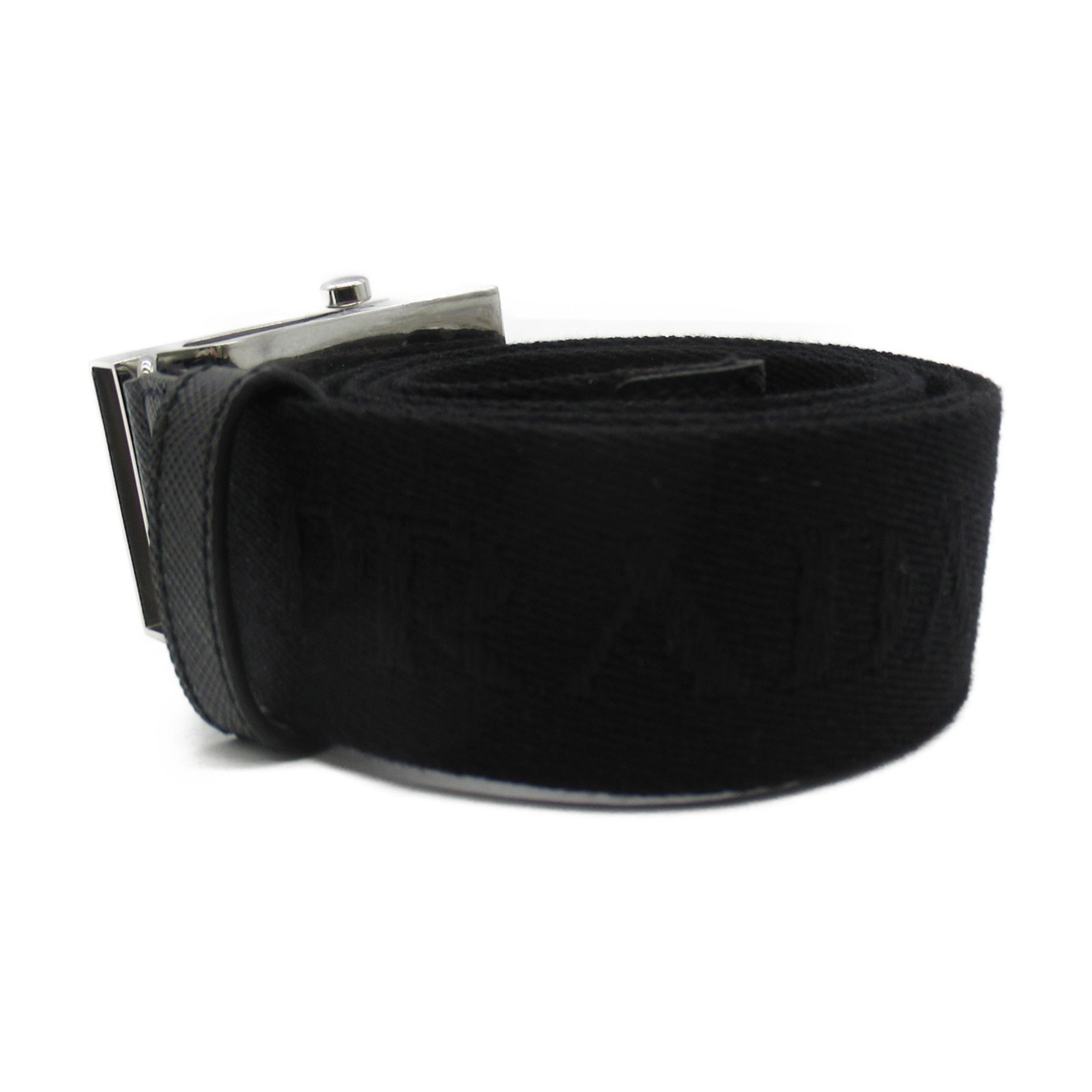 PRADA belt Black canvas leather 2CN085ZSLF000285