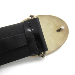 PRADA belt Black Silver leather 2CM257ZO6F000290