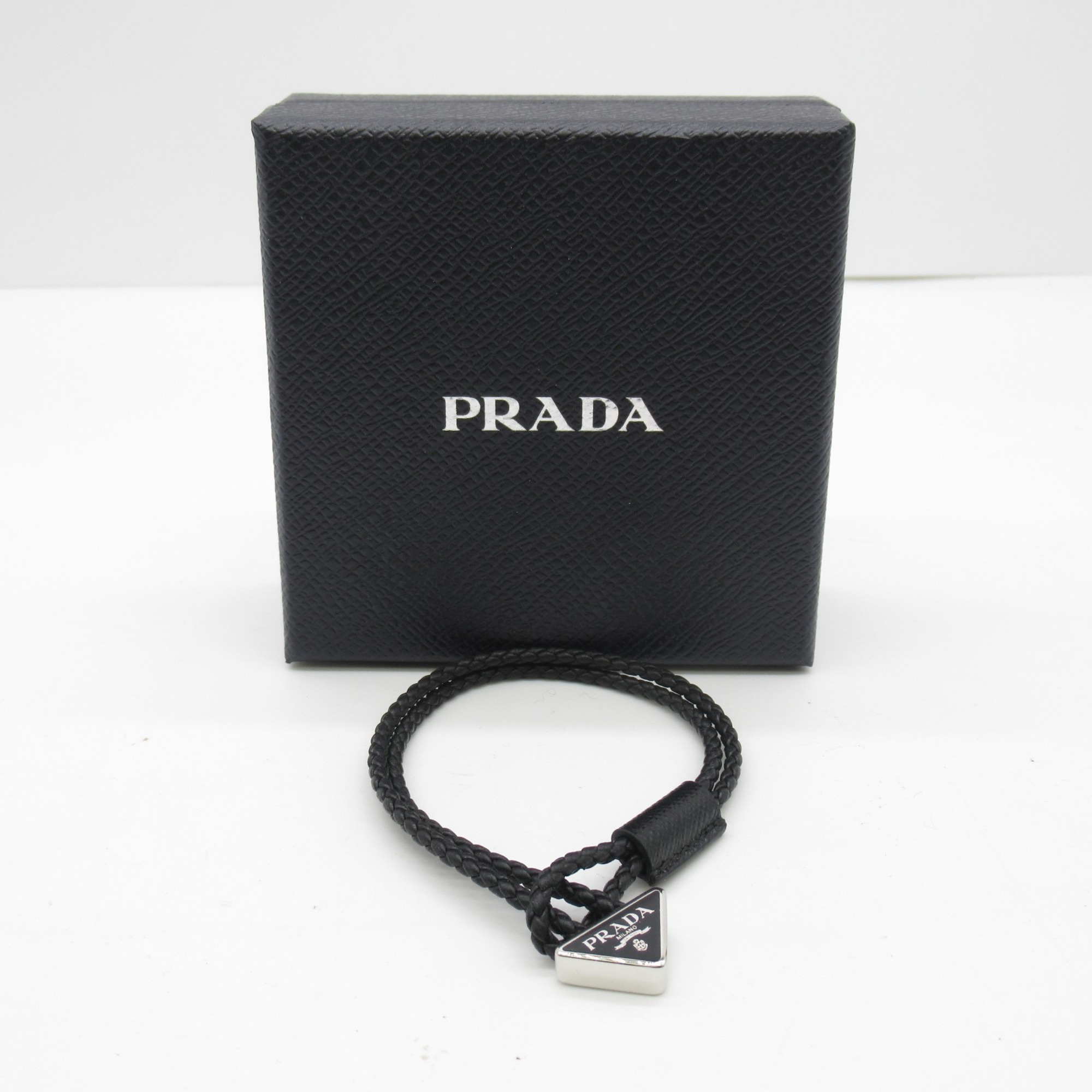 PRADA Bracelet Black leather