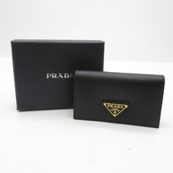 PRADA Card Case Black Safiano leather 1MC122QHHF0002