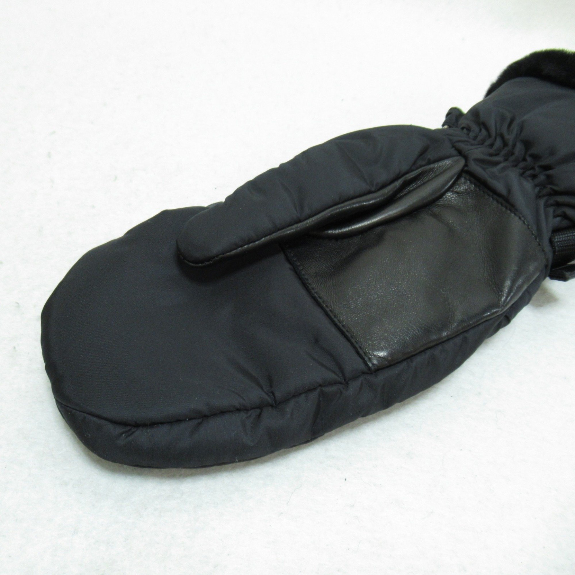 PRADA Gloves gloves Black Nylon 1GG135K4DF00026.5