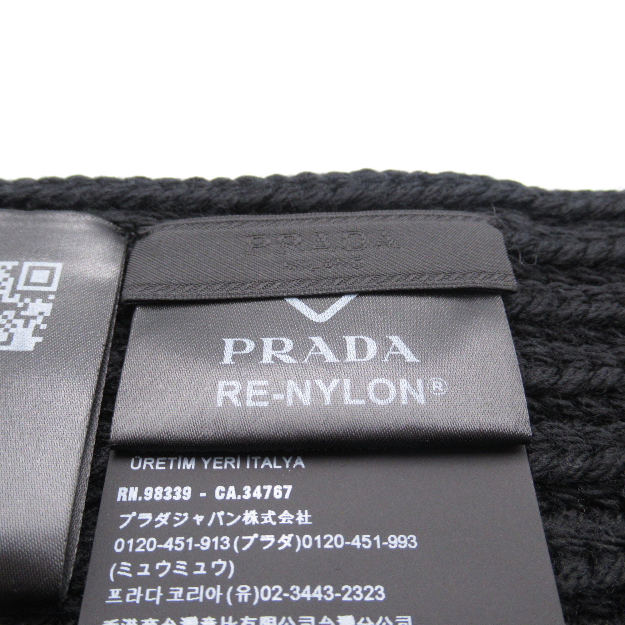 PRADA Scarf Black wool UMS3541WTOF0002
