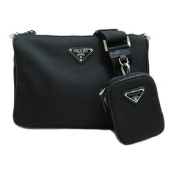 PRADA Shoulder Bag Black Nylon 2VH1132DMHF0002