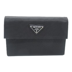 PRADA Tri-fold long wallet Black Nylon M510