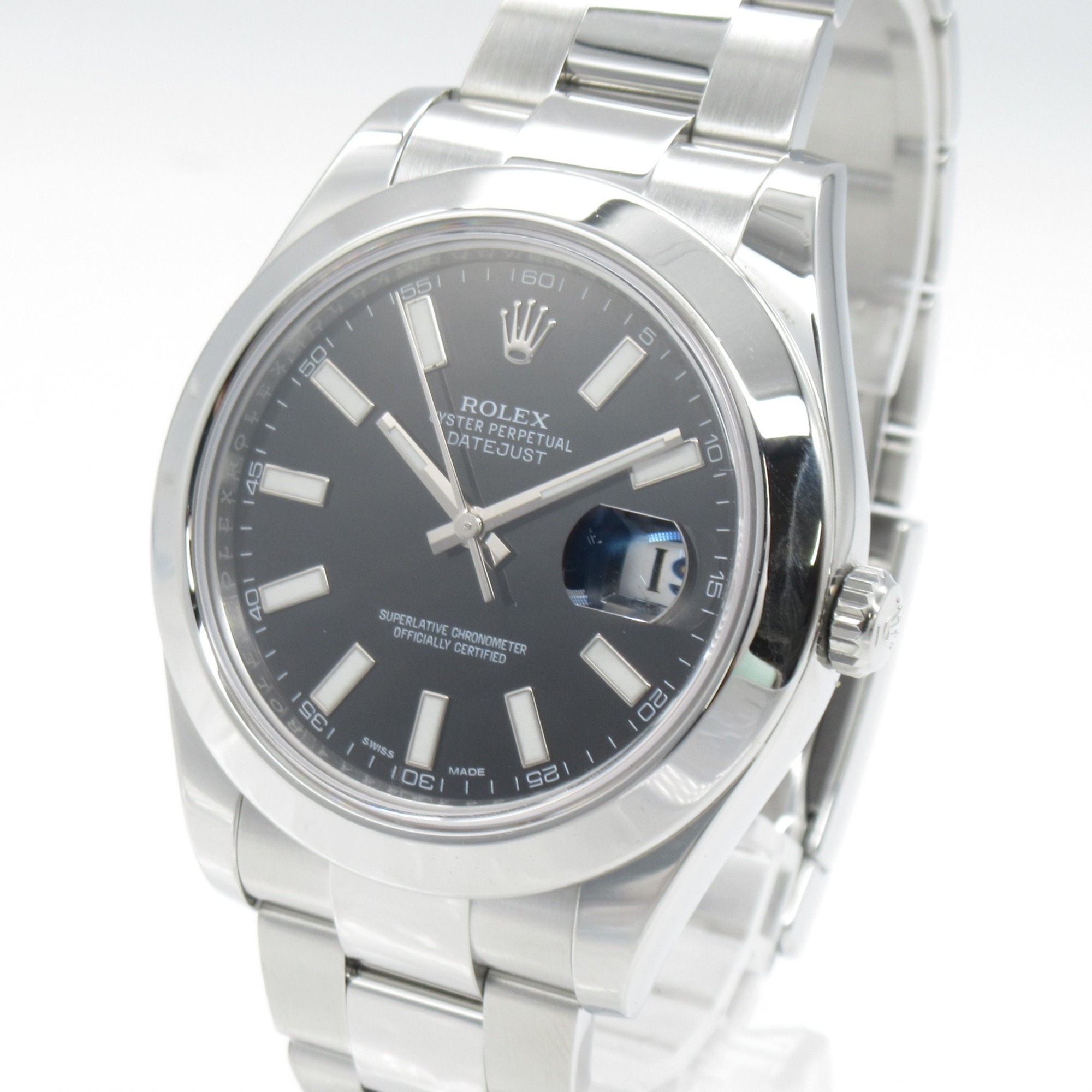 ROLEX Datejust 2 Random Number Wrist Watch Wrist Watch 116300 Mechanical Automatic Black BK/BA Stainless Steel 116300