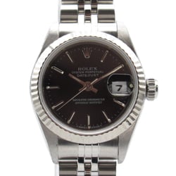 ROLEX Datejust T Wrist Watch 69174 Mechanical Automatic Black BA K18WG(WhiteGold) Stainless Steel 69174