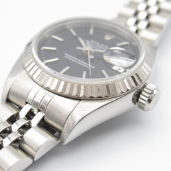 ROLEX Datejust T Wrist Watch 69174 Mechanical Automatic Black BA K18WG(WhiteGold) Stainless Steel 69174