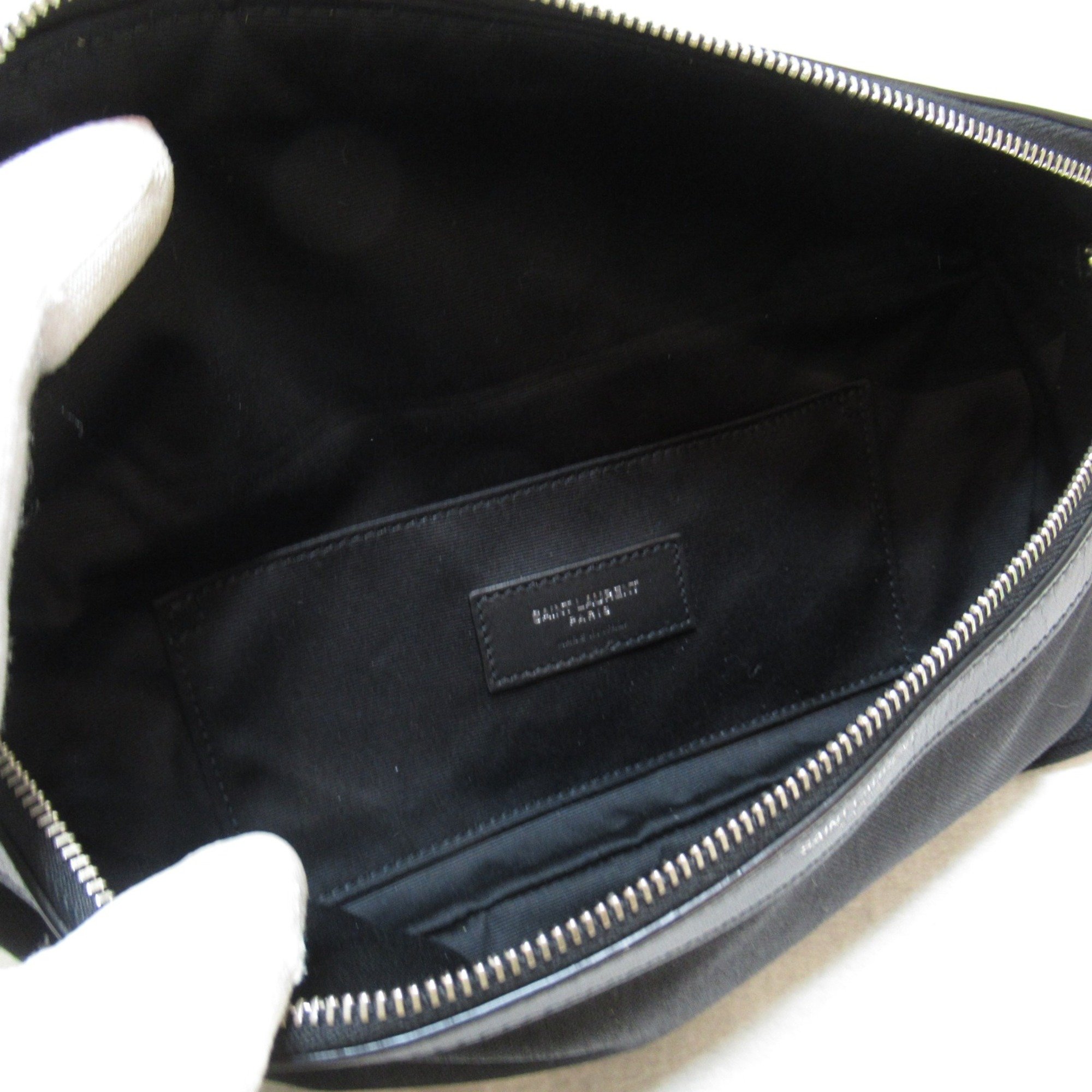 SAINT LAURENT Belt bag Black Nylon 557831GIVLE1000