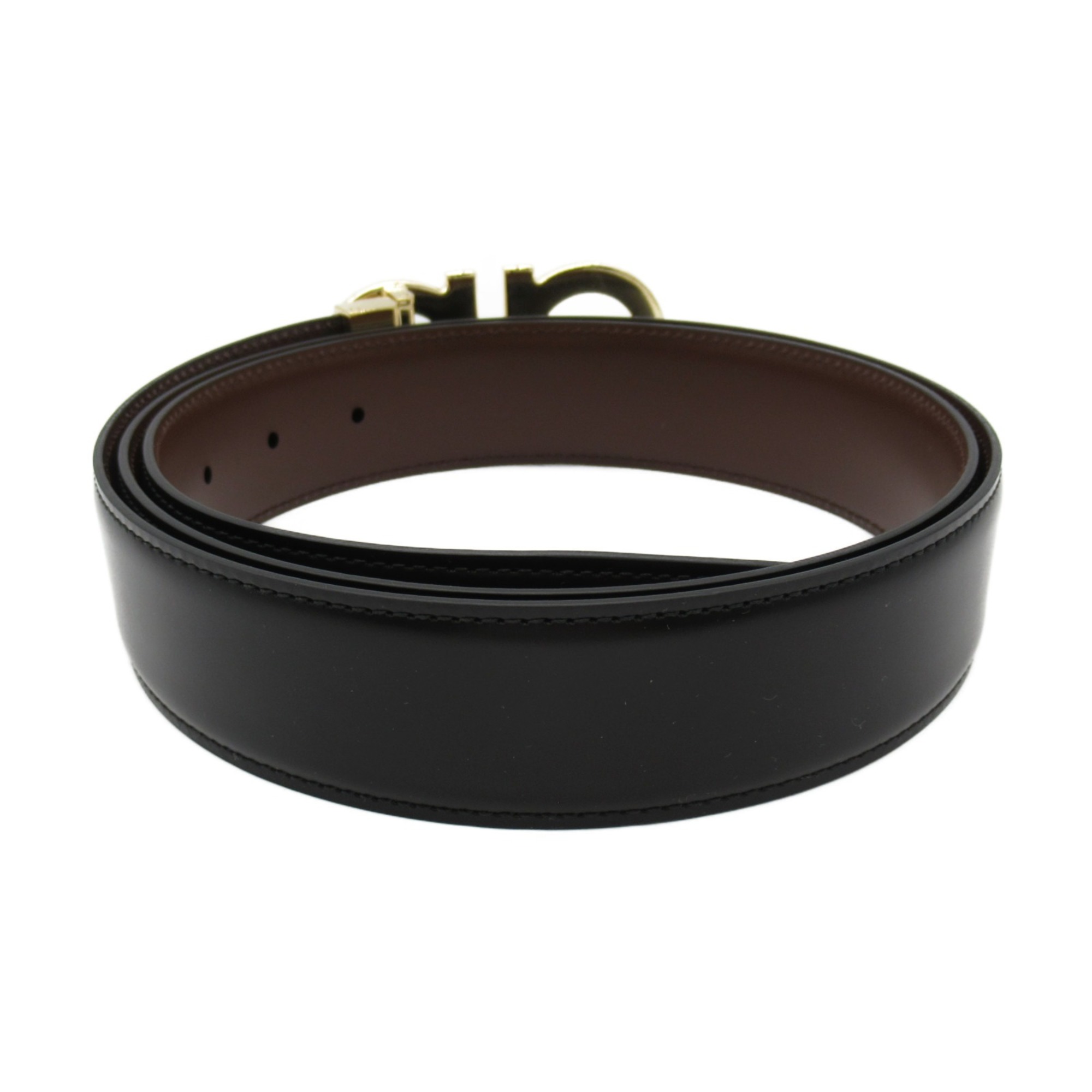 Salvatore Ferragamo belt Black Brown leather 67A254764187C110