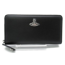 Vivienne Westwood round wallet Black leather Grain leather 51050023S000DN403