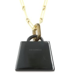 HERMES Kelly FusionNecklace Necklace Blue Gold Plastic Blue Gold