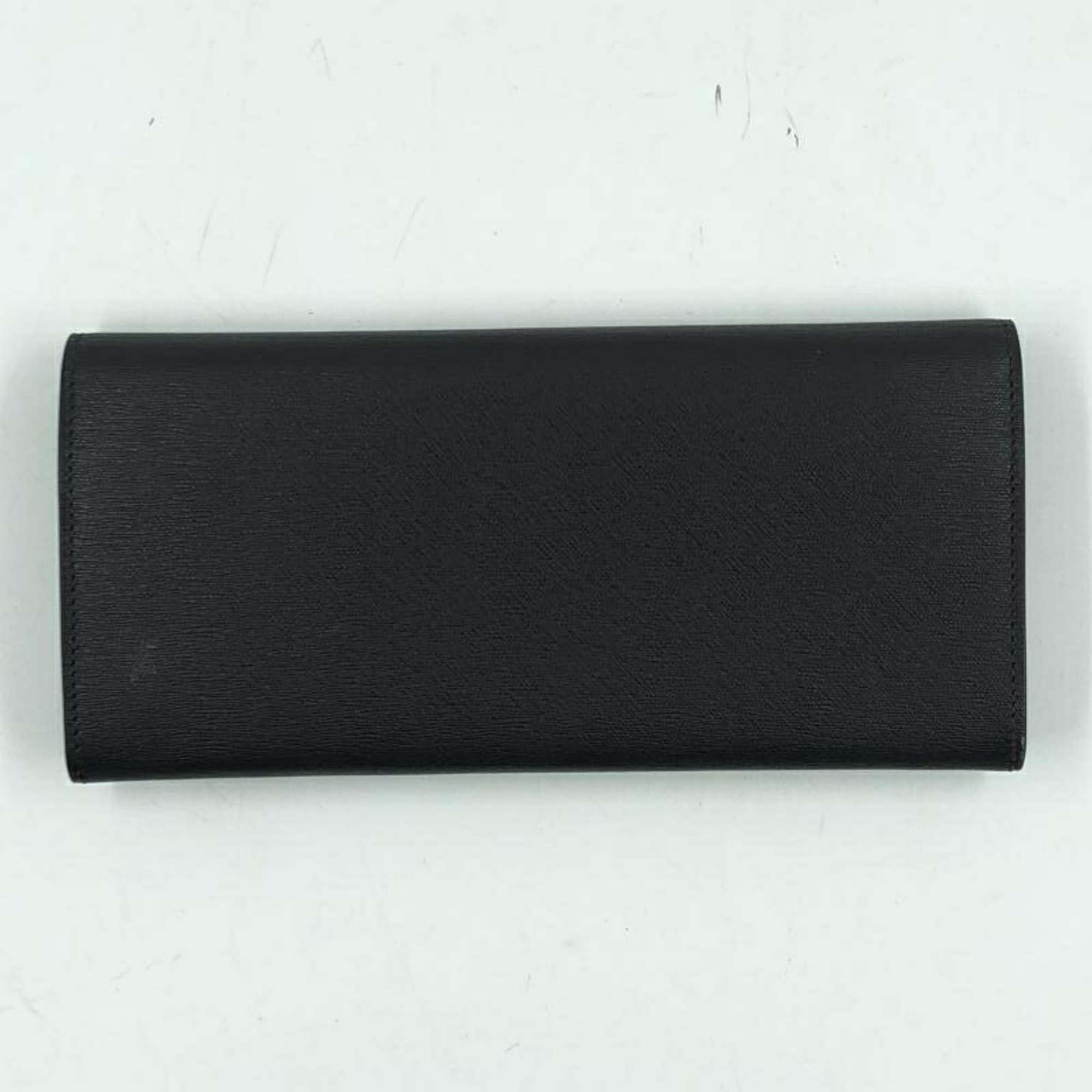 Dunhill Plate Folding Long Wallet Black